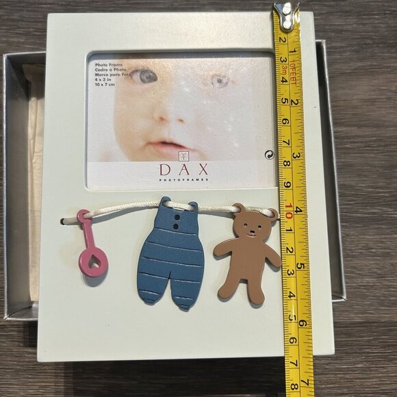 New Dax Nursery 4x3 Baby Picture Photo Frame Infant Kid Light Green Unisex Gift - Picture 4 of 7